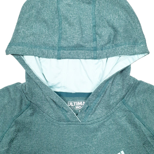 Adidas Climawarm Hoodie Polyester Jumper M - Bundl Clothing-Womens Green Adidas Climawarm Hoodie Jumper