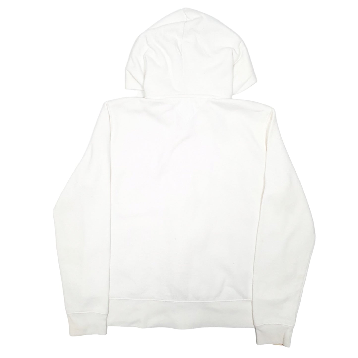 Womens White Tommy Hilfiger Spellout Hoodie Full Zip Jumper