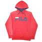Mens Red Fila  Hoodie Jumper