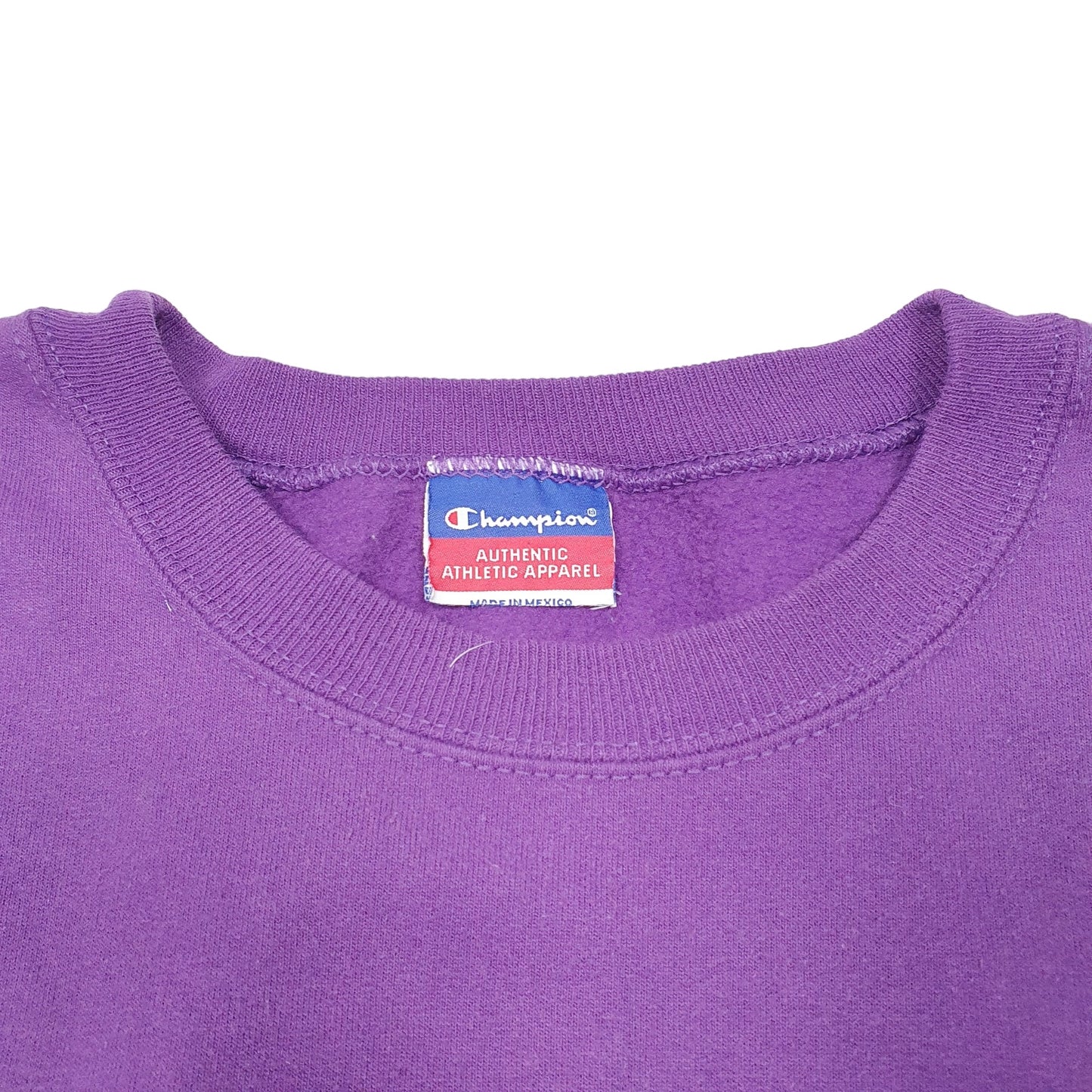 Mens Purple Champion  Crewneck Jumper