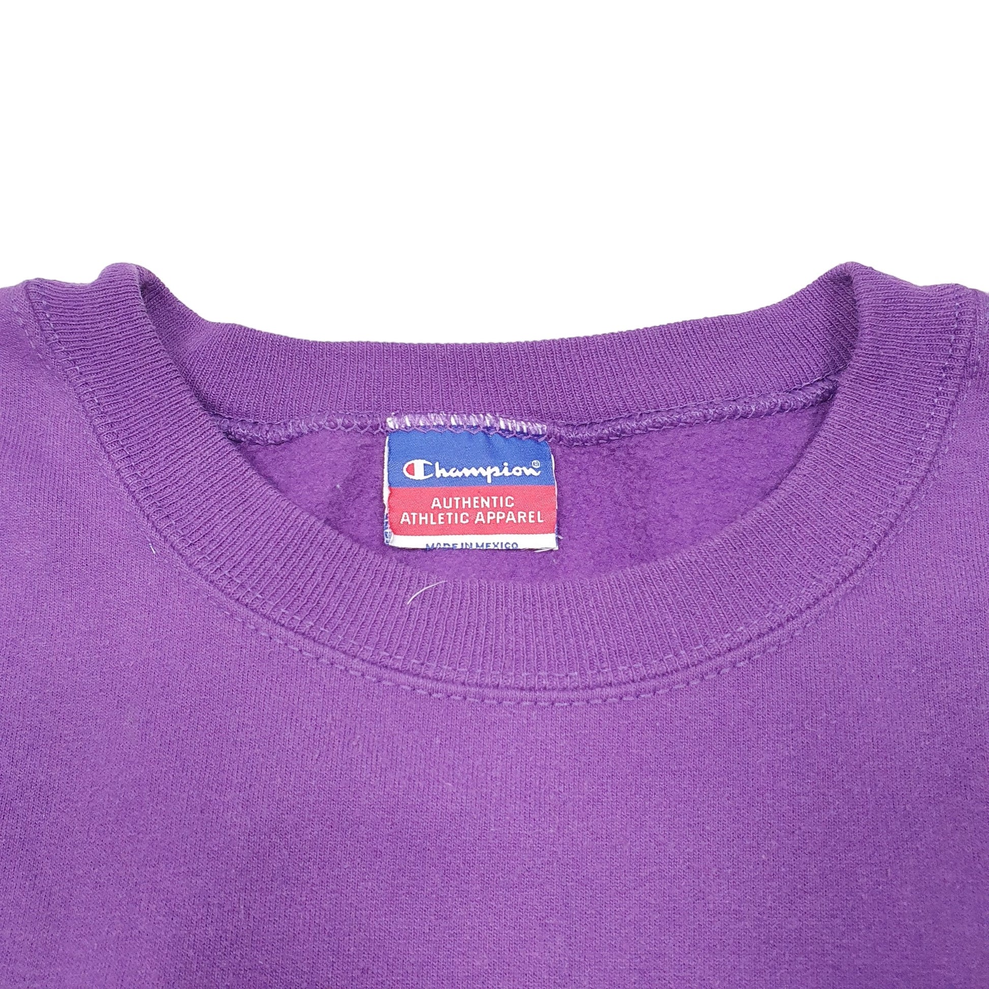 Mens Purple Champion  Crewneck Jumper