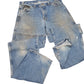 Mens Blue Dickies Double Knee Carpenter JeansW34 L36