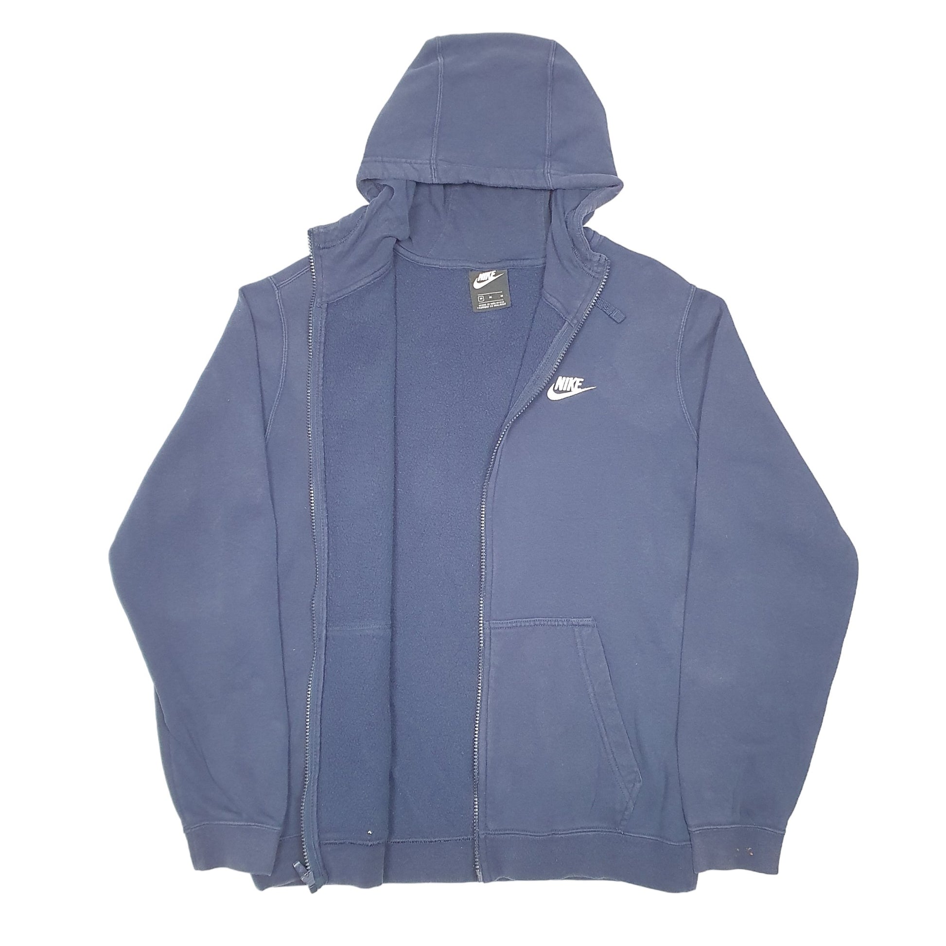 Mens Navy Nike Hoodie Full Zip Jumper