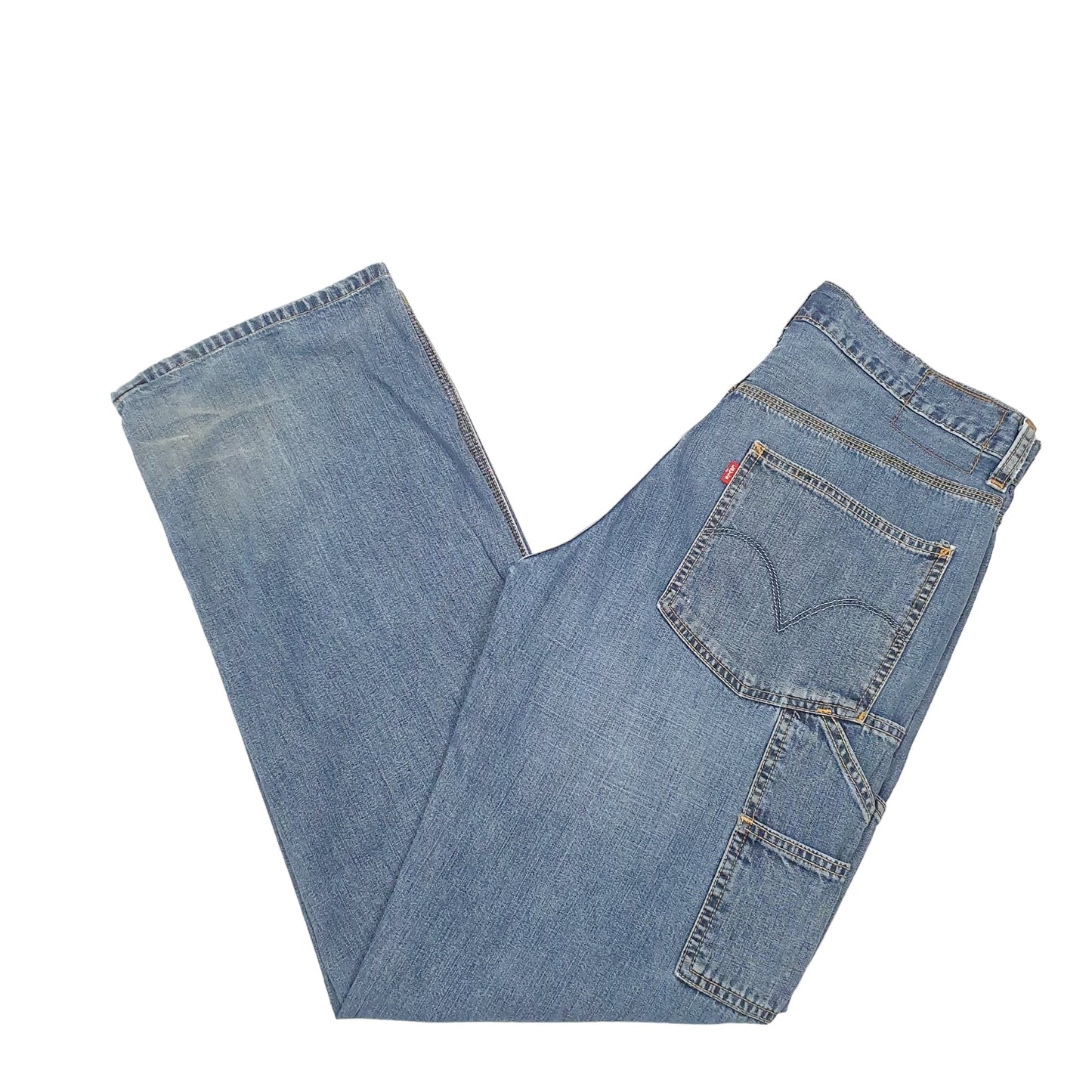 Mens Blue Levis Carpenter Workwear Casual JeansW34 L34