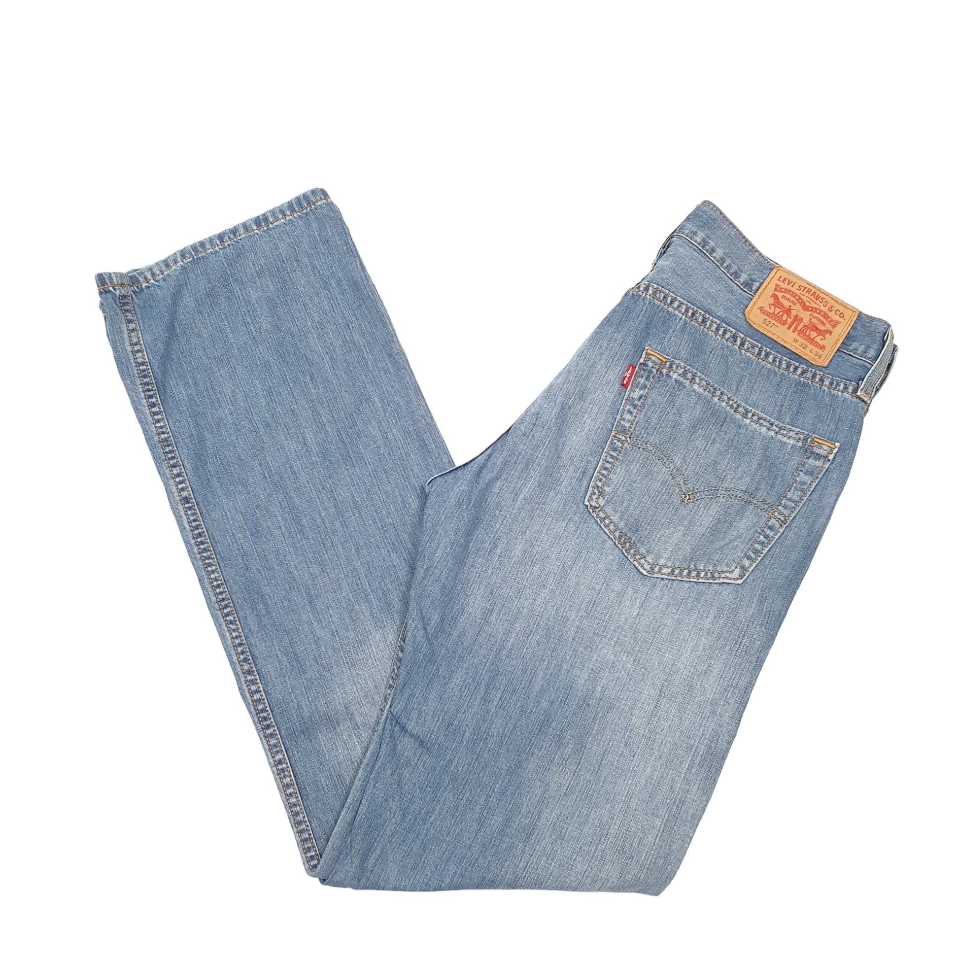 Mens Levis 527 Bootcut Fit Blue Jeans W32 L34 – Bundl Clothing