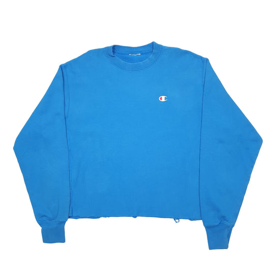 Womens Blue Champion  Crewneck Jumper