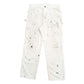 Mens White Dickies  Carpenter Trousers
