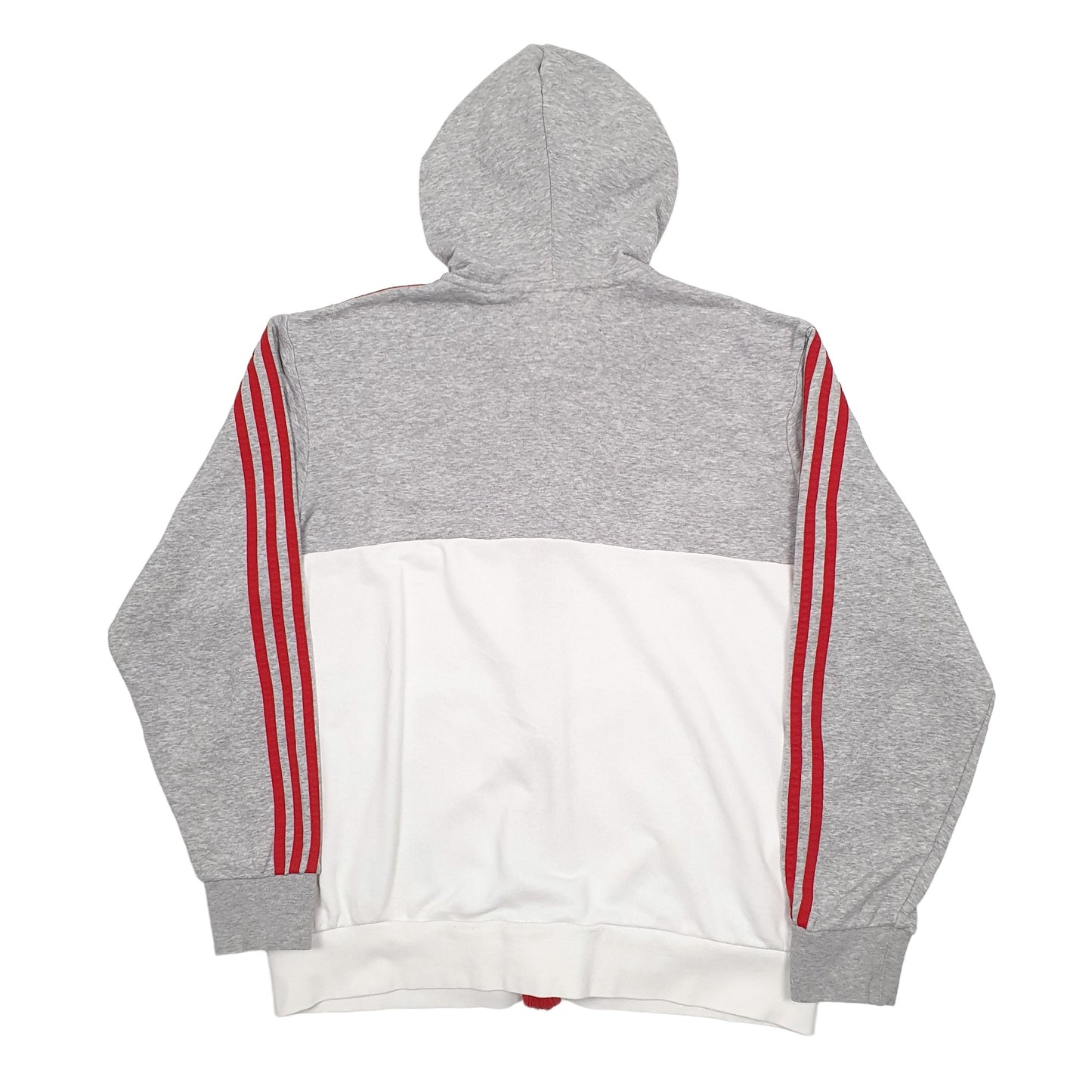 Mens Grey Adidas Bayern Munich Football Full zip Jumper