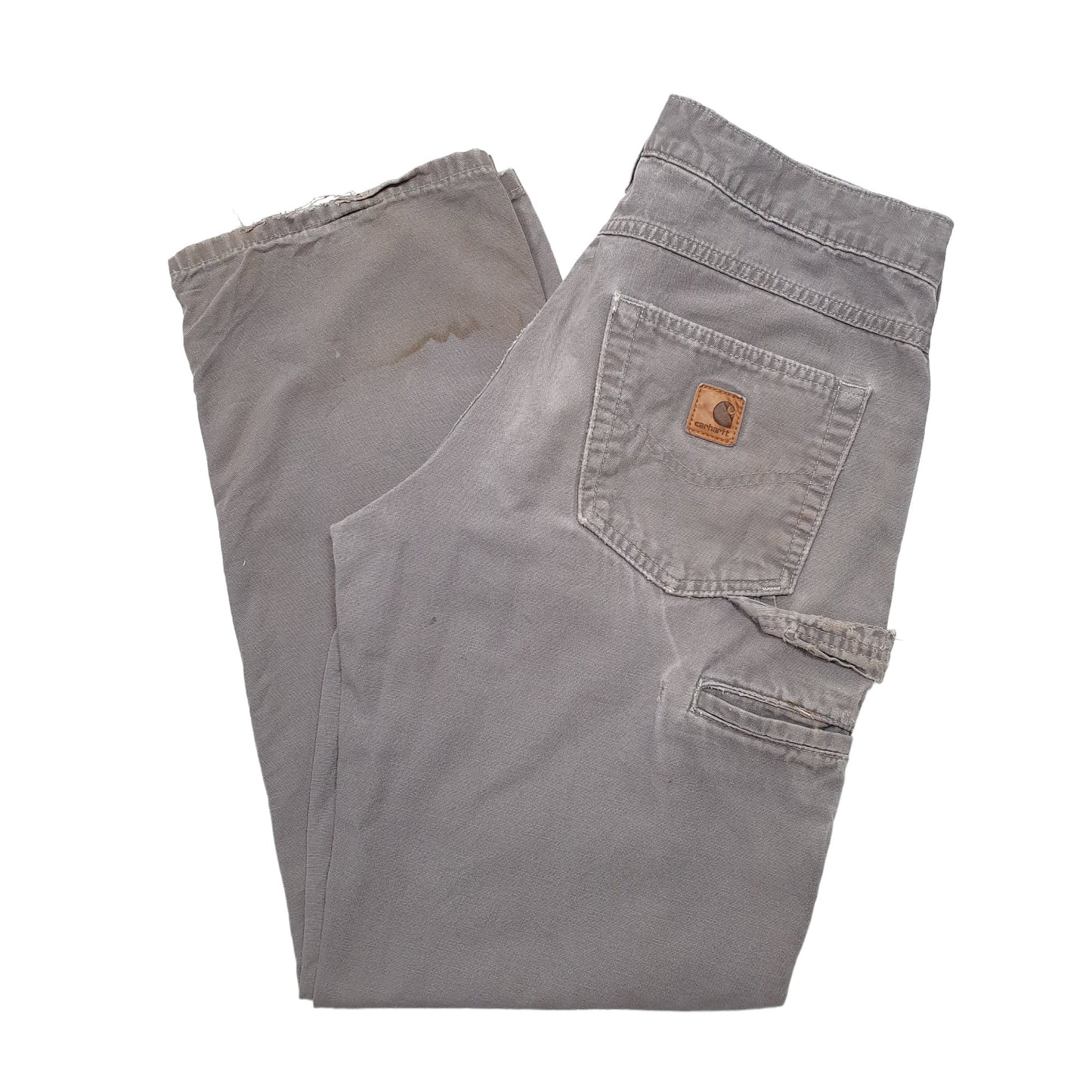 Mens Grey Carhartt B159 Carpenter Trousers