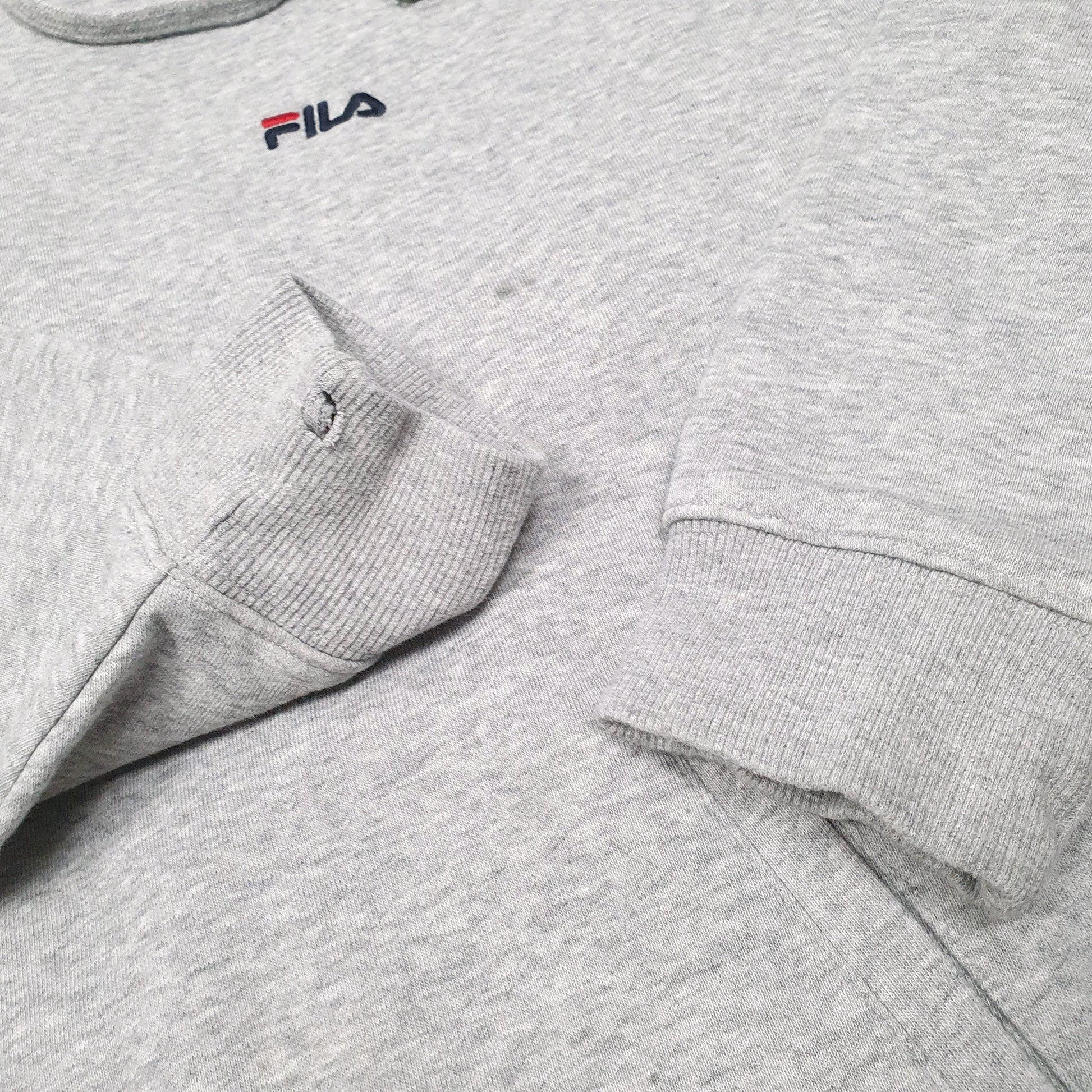 Womens Grey Fila  Hoodie Jumper