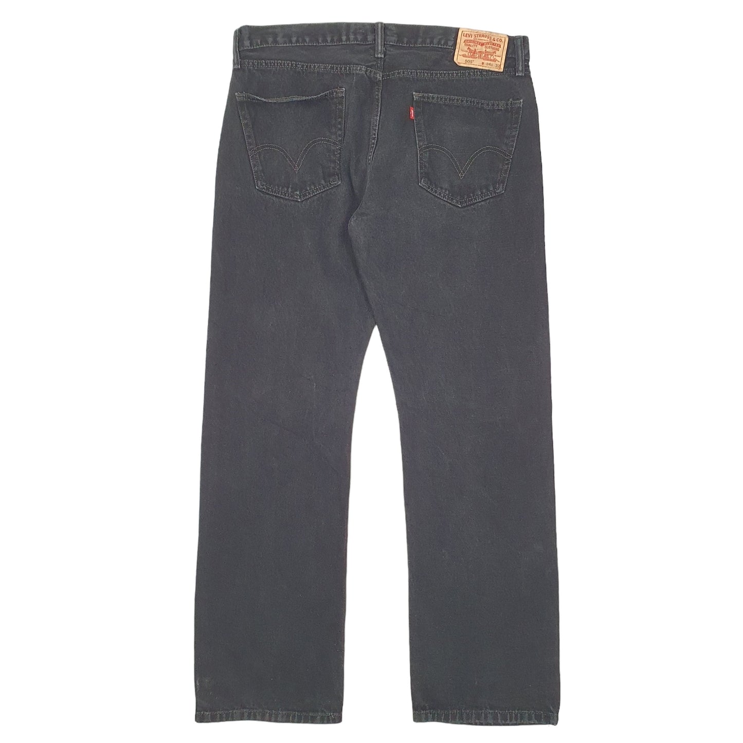 Mens Black Levis  505 JeansW38 L32