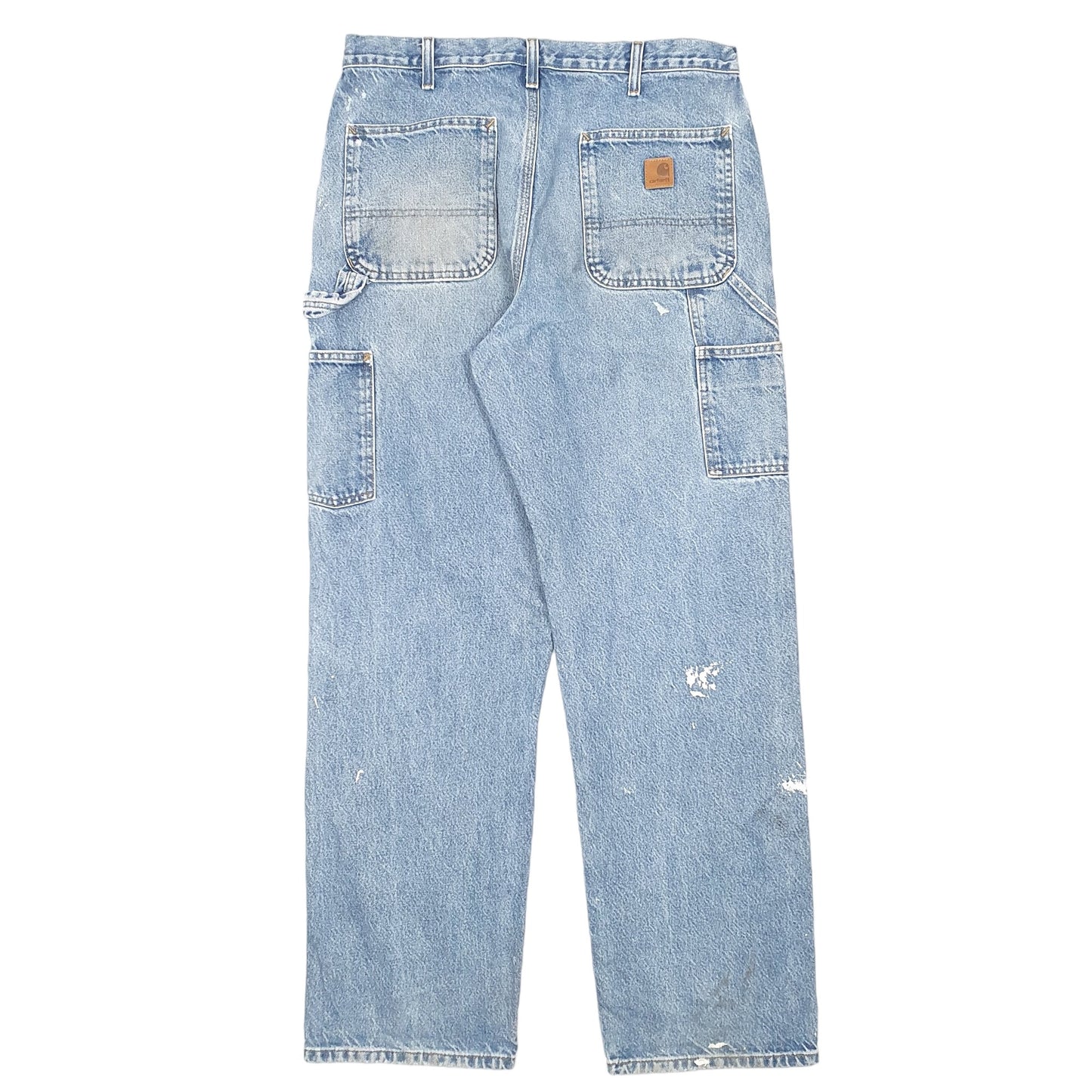 Mens Blue Carhartt Carpenter B237 JeansW34 L32