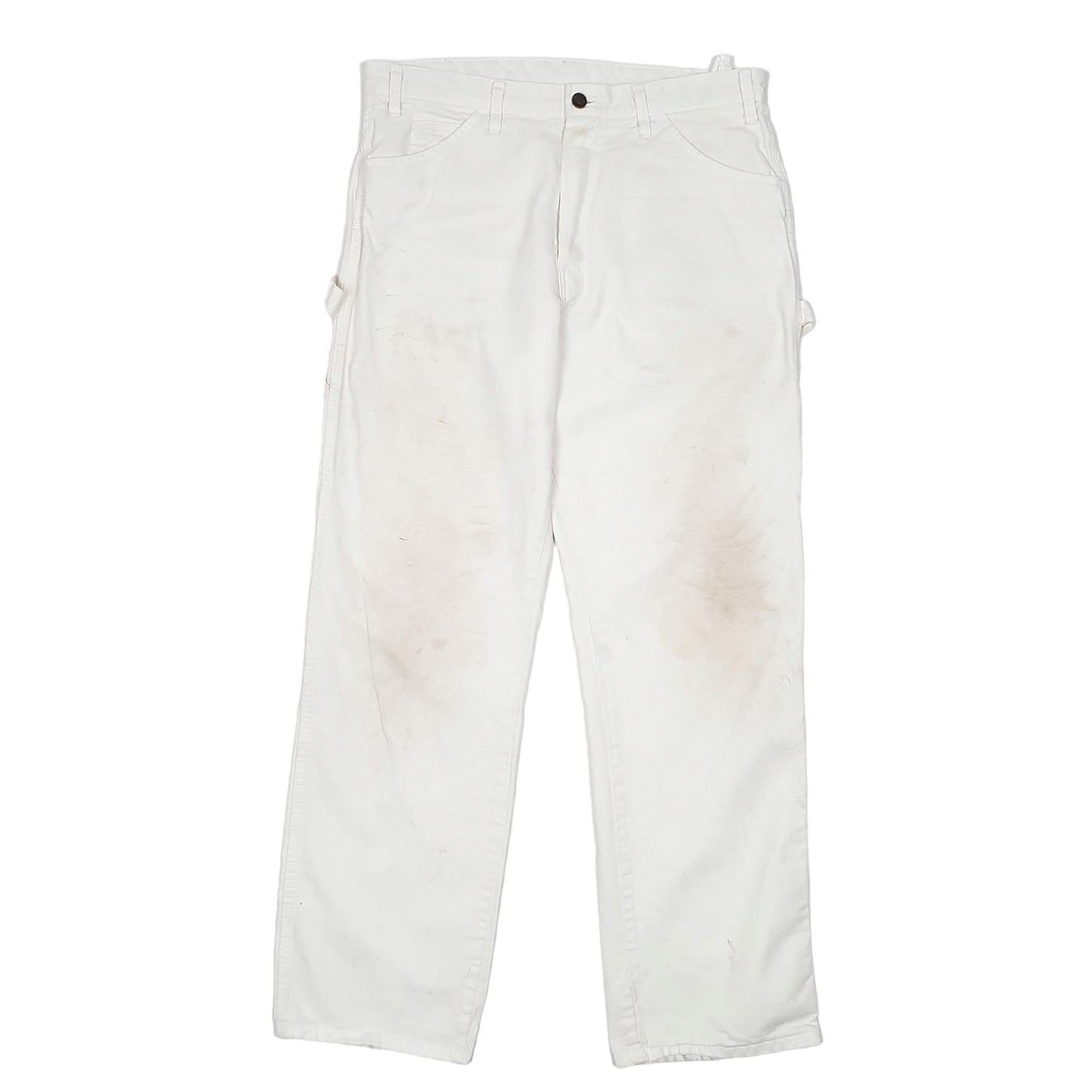 Mens White Dickies Painter Decorator Carpenter Trousers