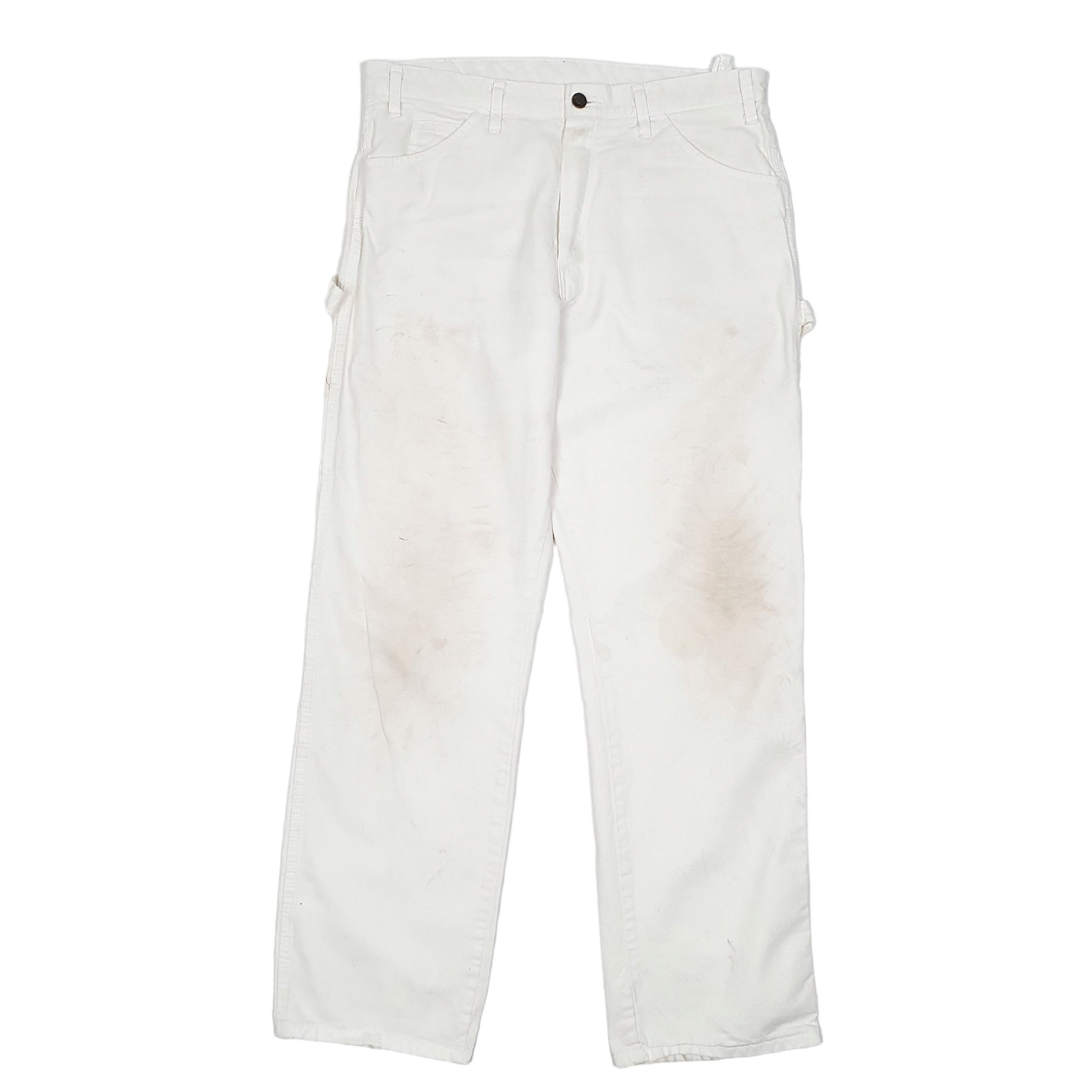 Mens White Dickies Painter Decorator Carpenter Trousers