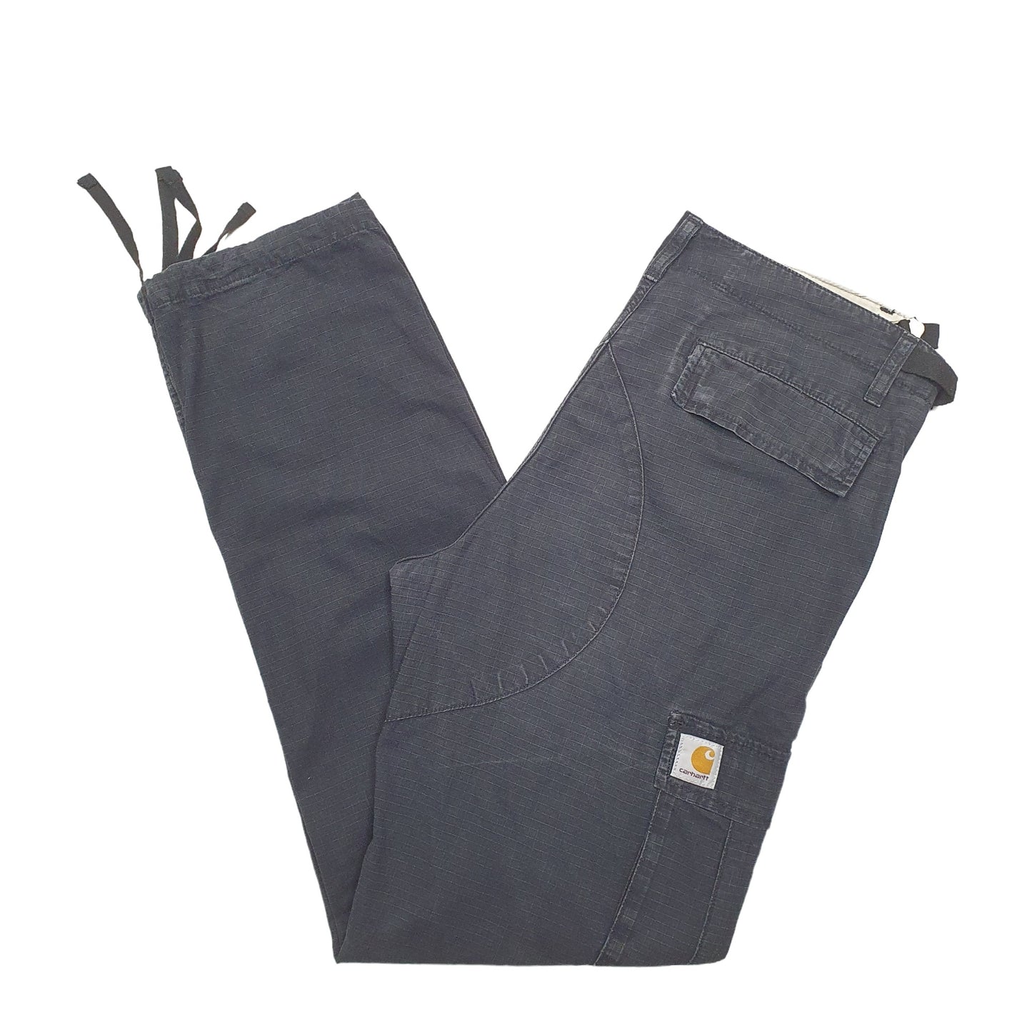 Mens Black Carhartt Aviation Pant Ripstop Cargo Trousers