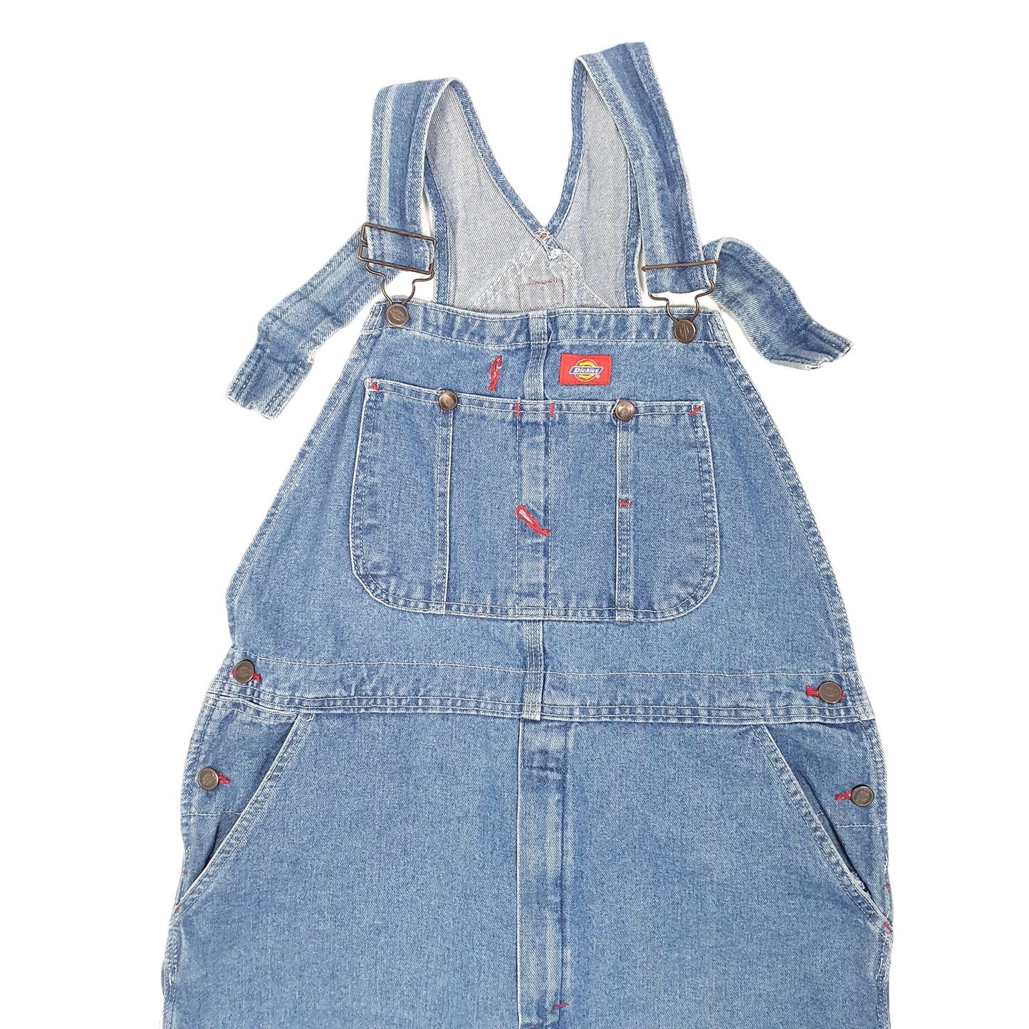 Mens Blue Dickies Denim Jean Overalls Dungaree Trousers