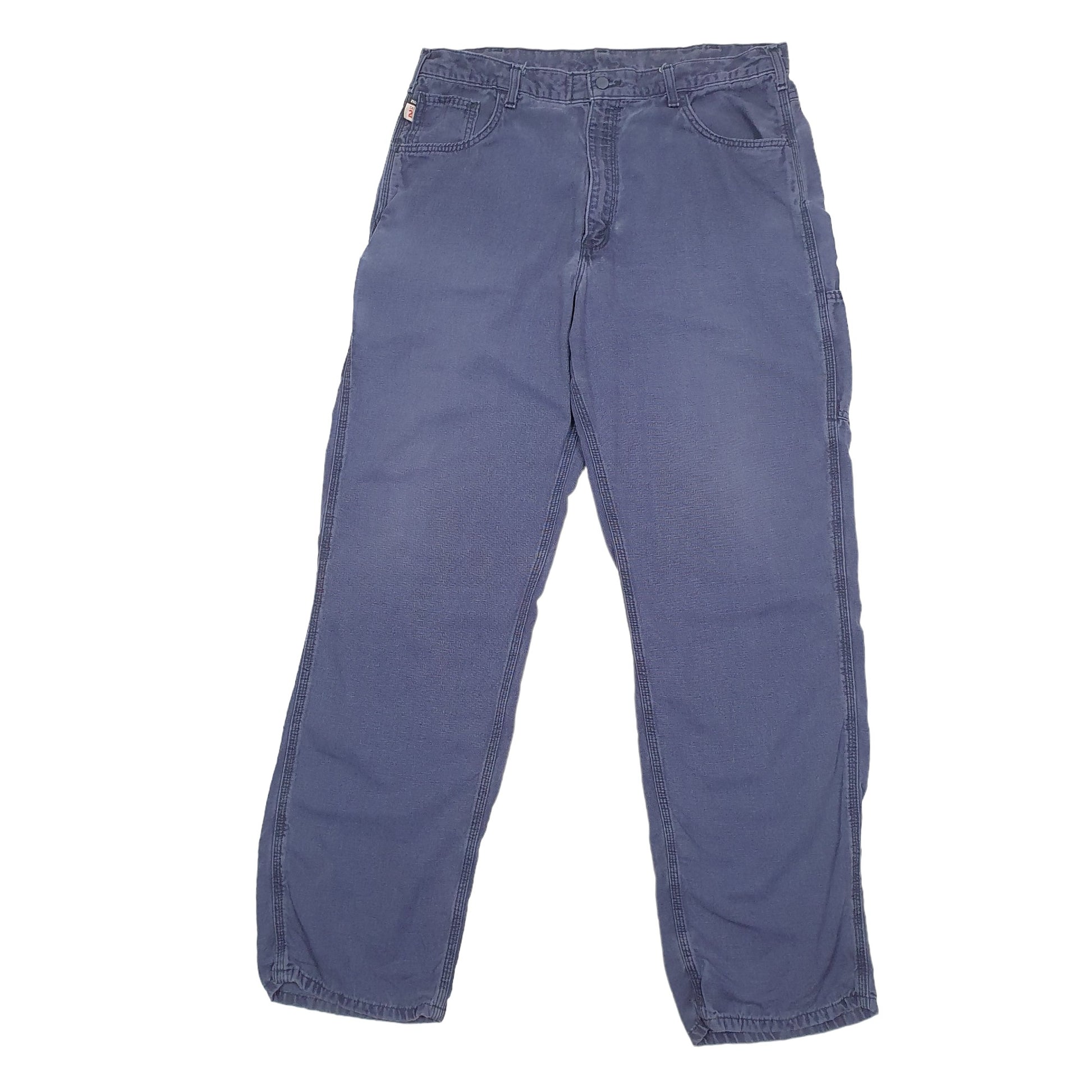 Mens Blue Carhartt FRB159 Fire Resistant Carpenter Trousers