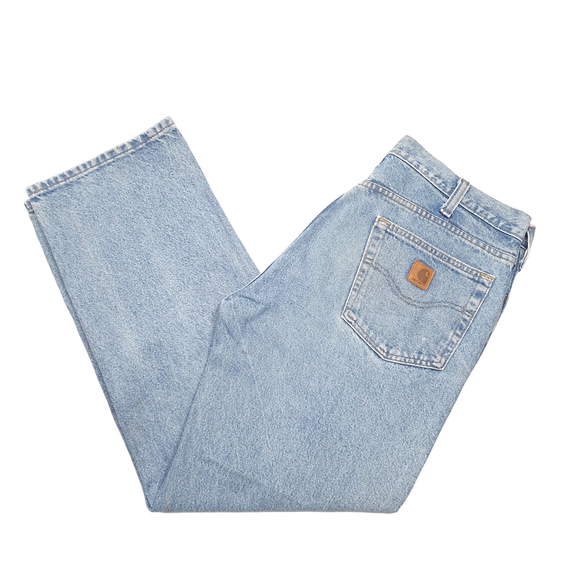 Mens Blue Carhartt Relaxed B460 JeansW36 L30