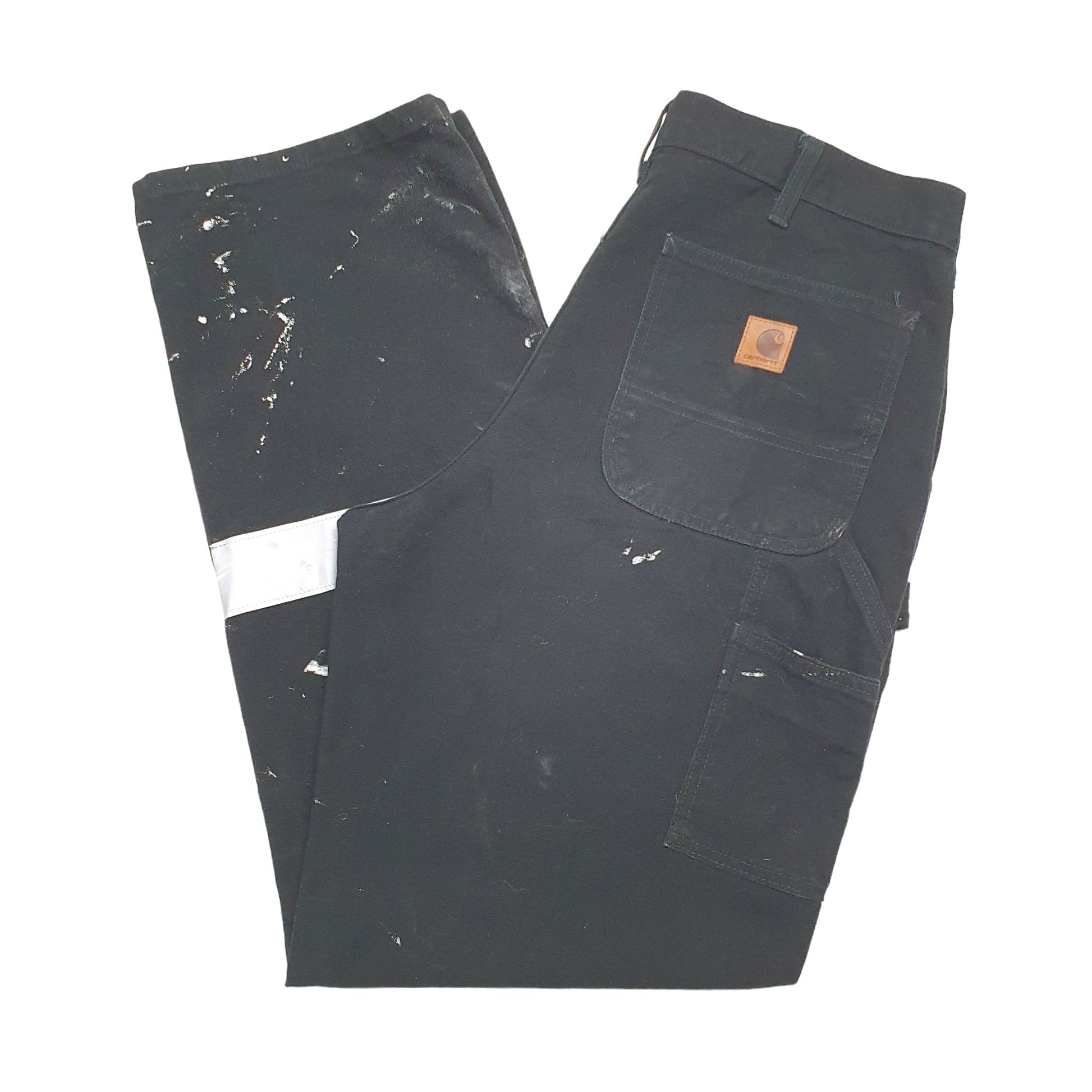 Mens Black Carhartt B11 3M Cargo Trousers