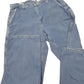 Mens Blue Carhartt Carpenter Dungaree Fit 382-83 JeansW32 L30