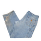Mens Blue Carhartt Carpenter Polyester Lined Insulated B200 JeansW38 L30