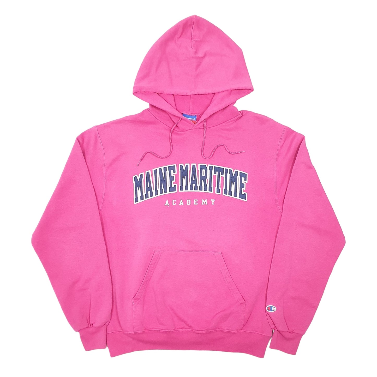 Mens Pink Champion Maine Maritime Academy Hoodie Jumper