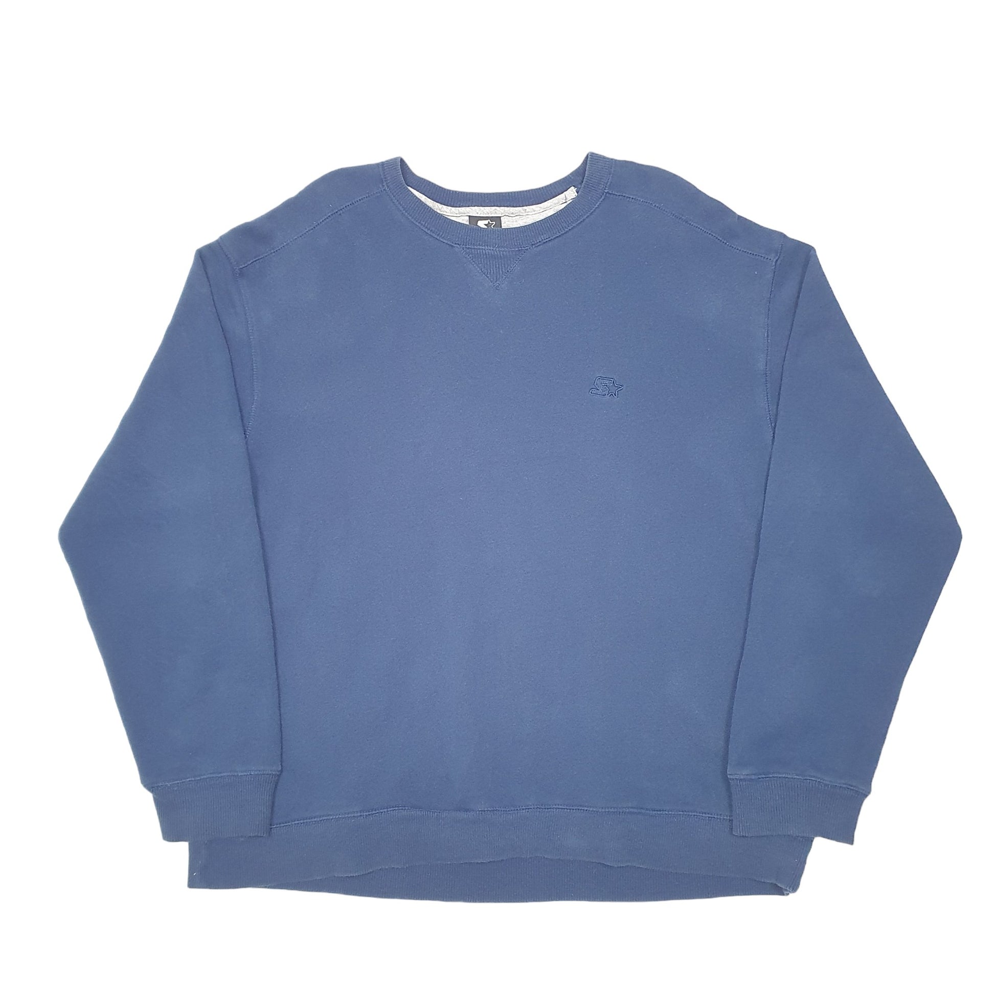 Mens Navy Starter  Crewneck Jumper