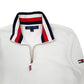 Womens White Tommy Hilfiger  Quarter Zip Jumper