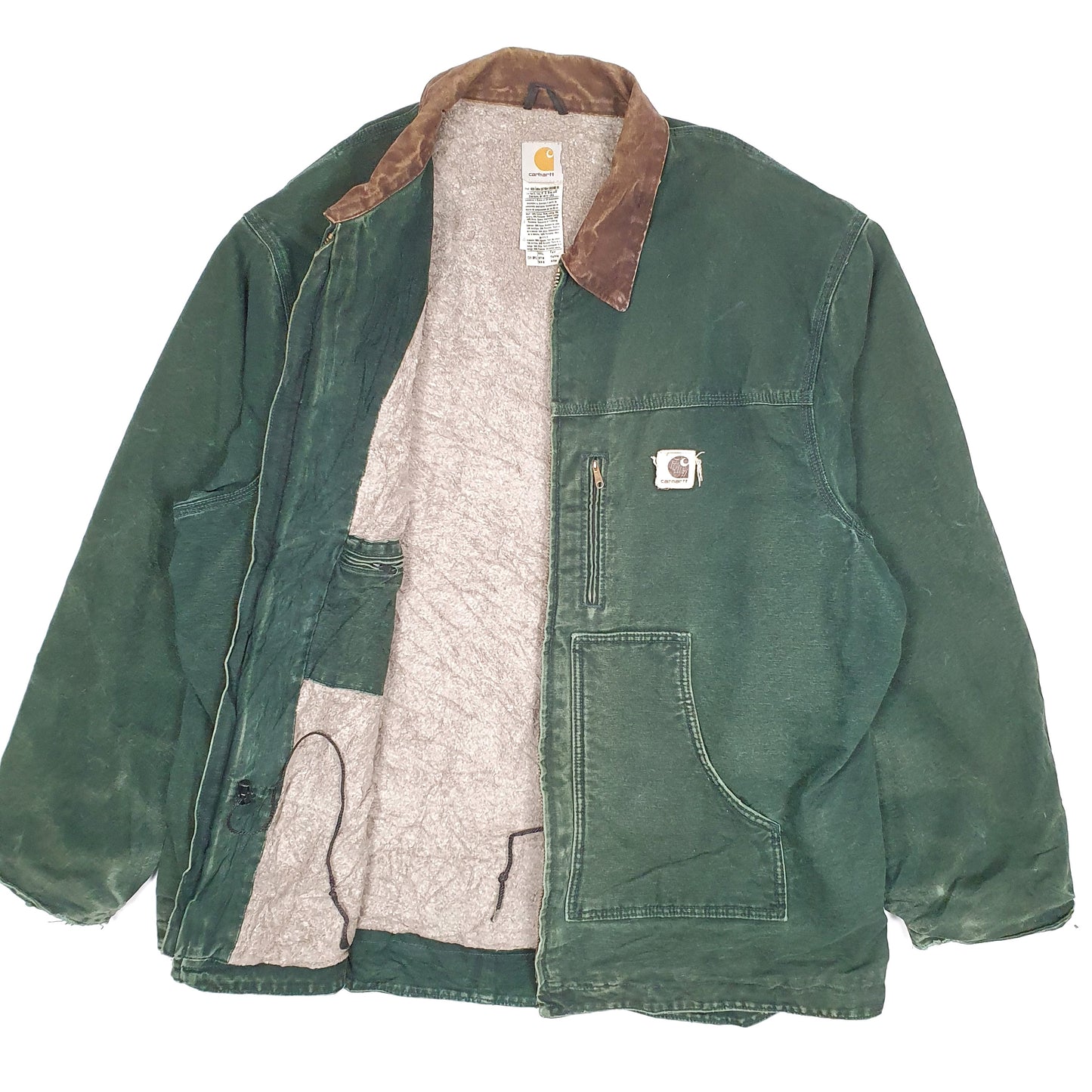 Mens Green Carhartt C61 SPC Detroit Sandstone Ridge Vintage 2004  Coat