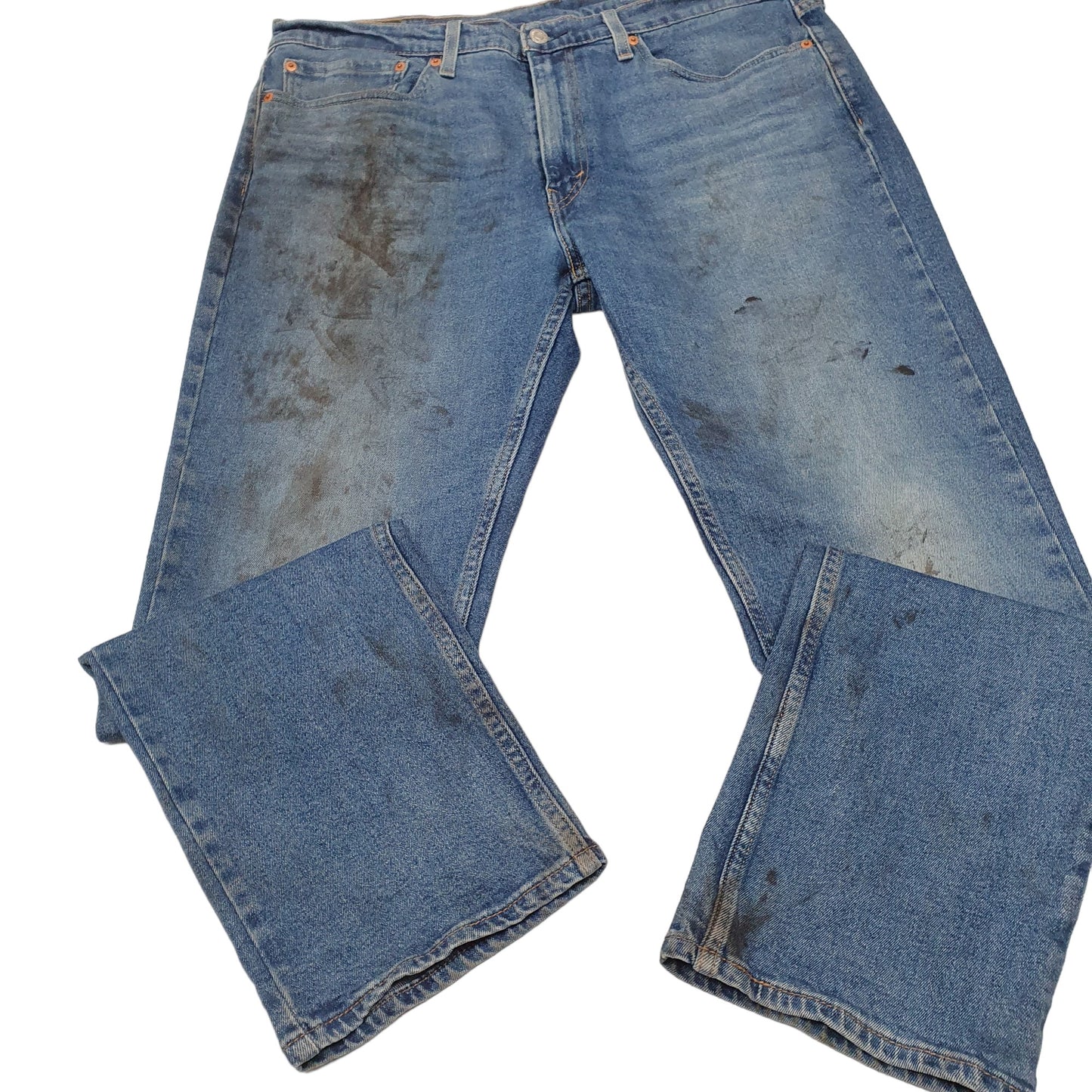 Mens Blue Levis Stretch 514 JeansW38 L30