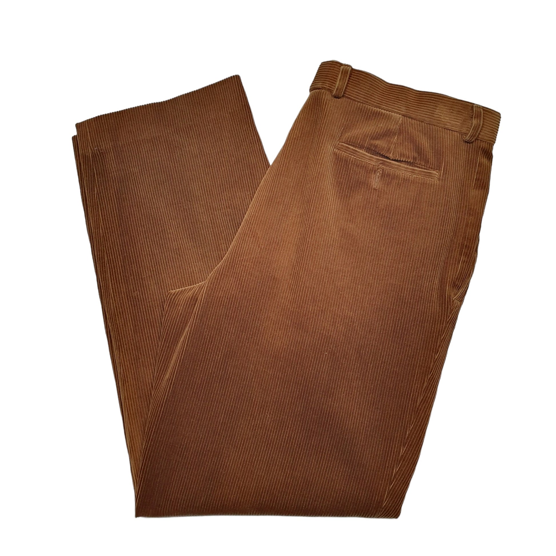 Mens Brown Lacoste  Corduroy Trousers