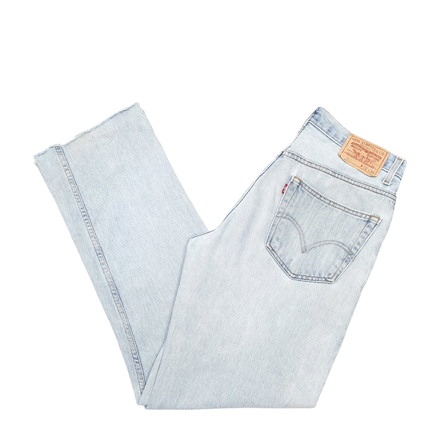 Mens Blue Levis Cut Offs 505 JeansW32 L32