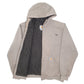 Mens Grey Carhartt Sherpa Lined Fleece Full Zip Jumper