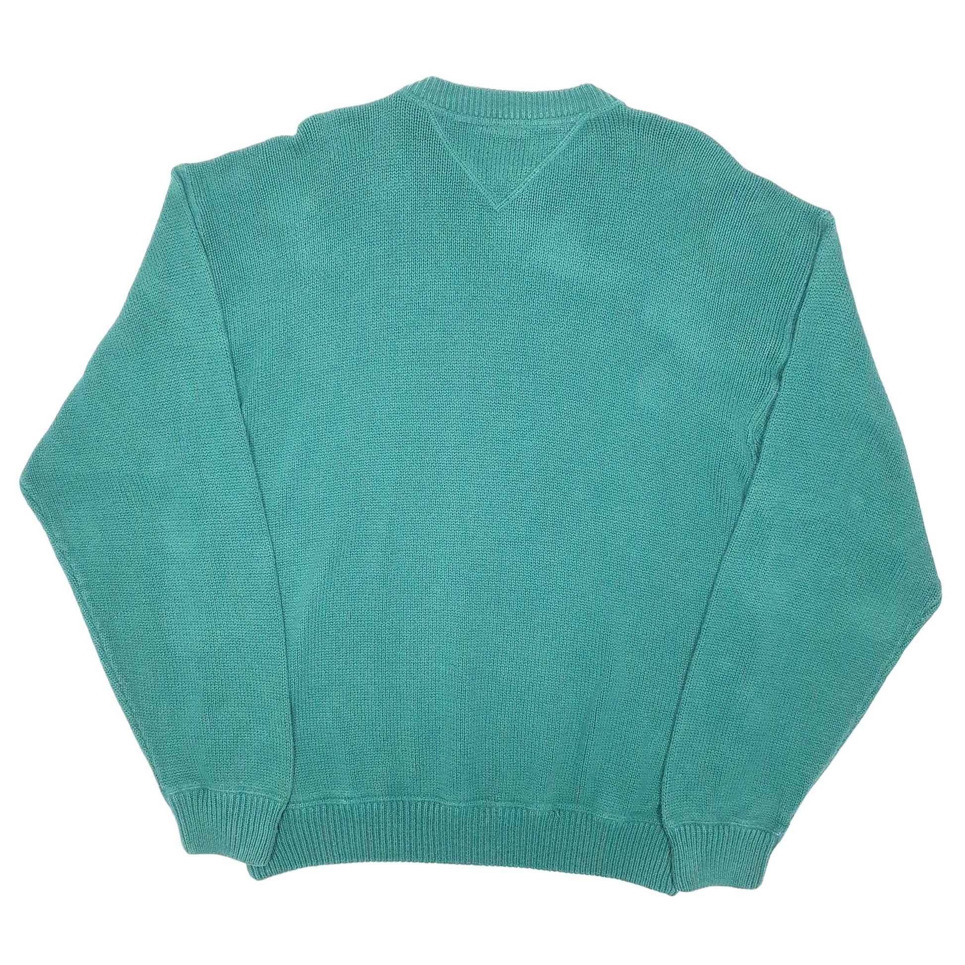 Mens Green Tommy Hilfiger Knit Crewneck Jumper