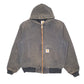 Mens Grey Carhartt Vintage Active Hoodie  Coat