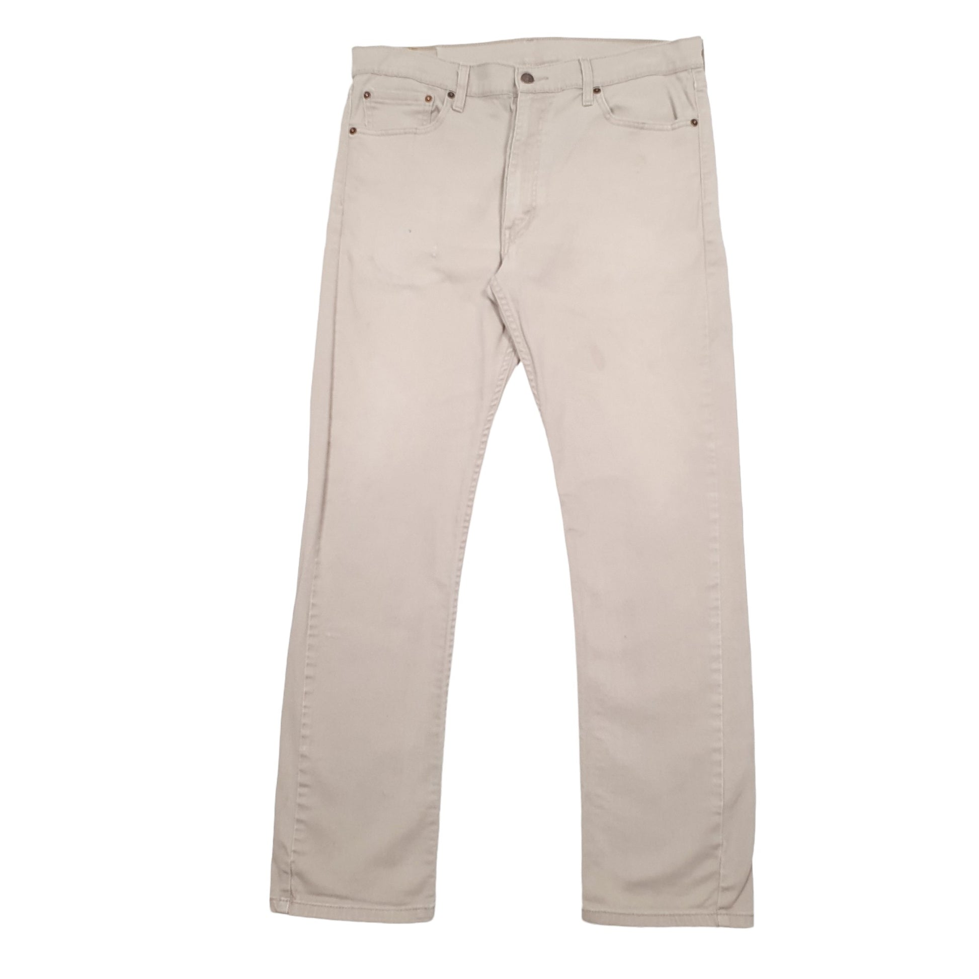 Mens Beige Levis  513 JeansW36 L32
