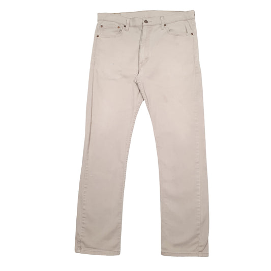 Mens Beige Levis  513 JeansW36 L32