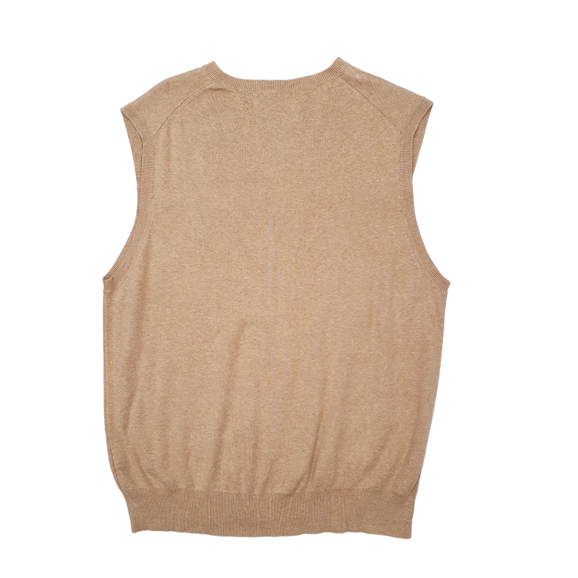 Mens Beige Polo Ralph Lauren Sleeveless Vest Jumper