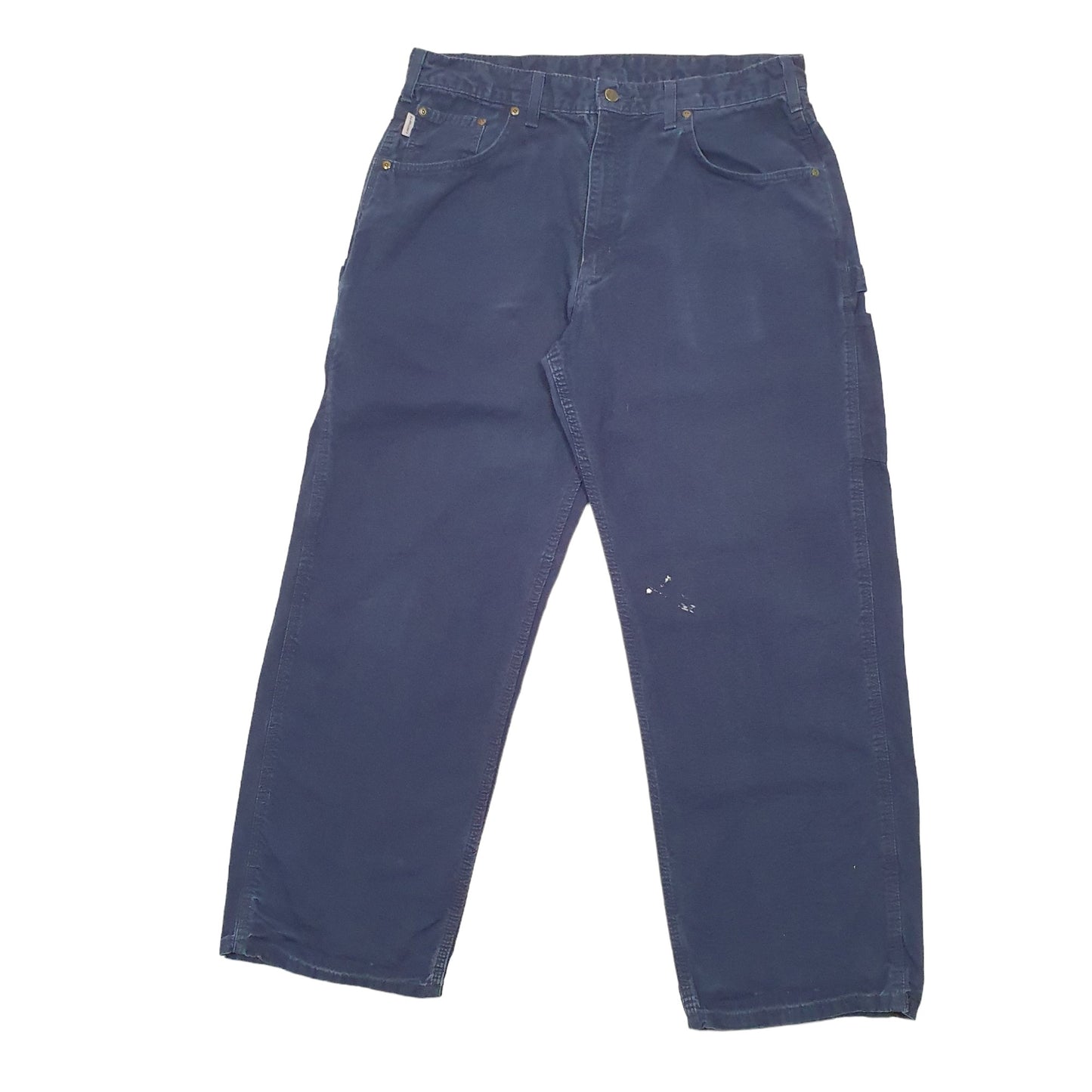 Mens Blue Carhartt B159 Carpenter Trousers