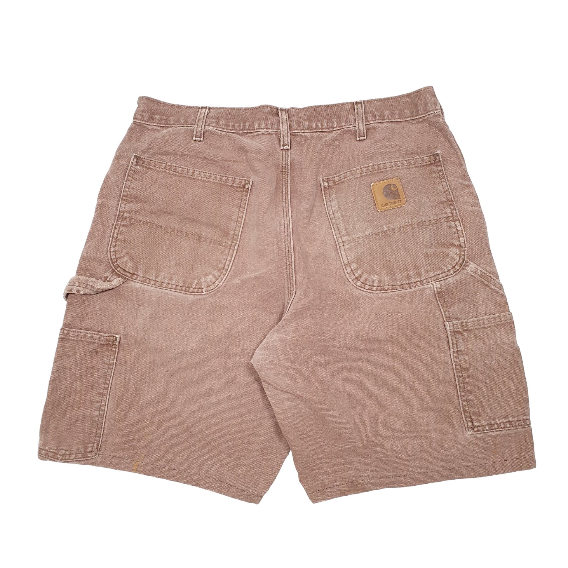 Mens Brown Carhartt B11 Carpenter Shorts