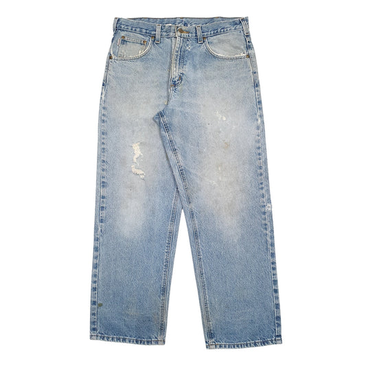 Mens Blue Carhartt B167 Casual JeansW34 L30