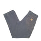 Mens Black Carhartt Double Knee Carpenter Trousers