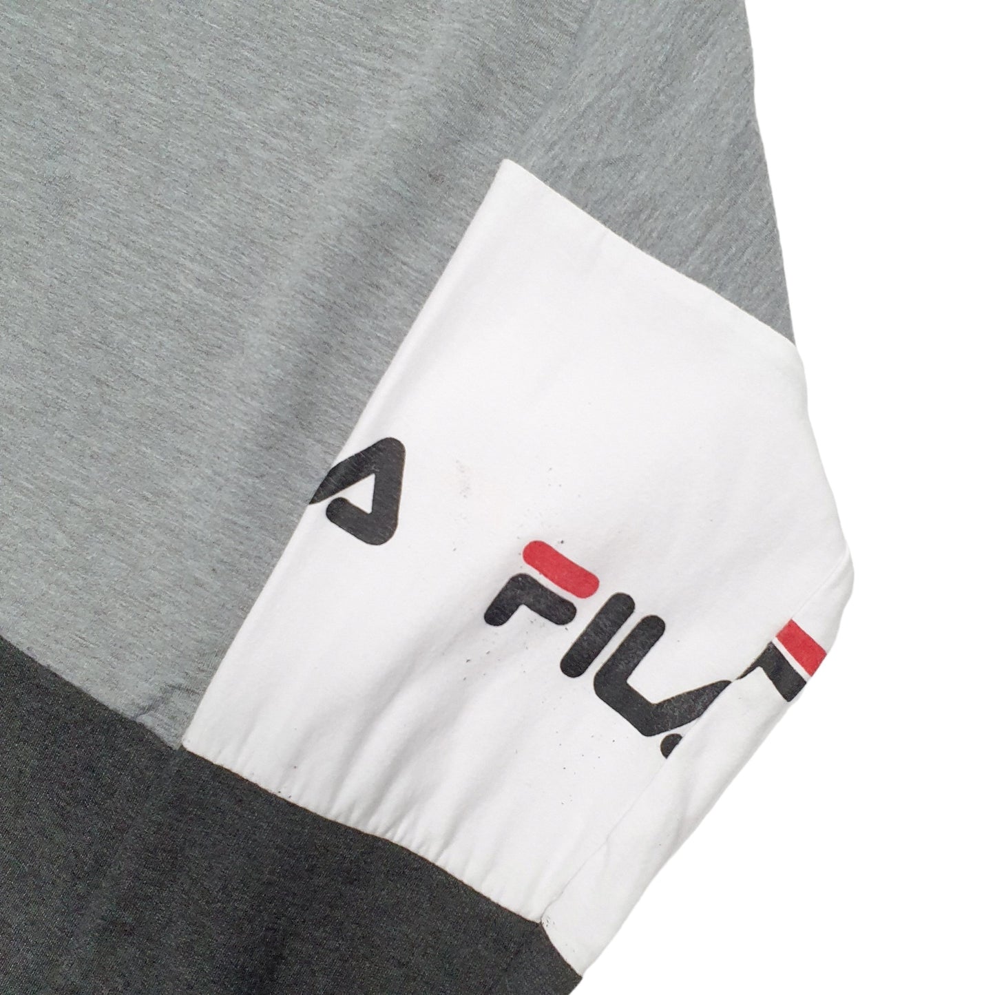 Womens Grey Fila  Quarter Zip Jumper