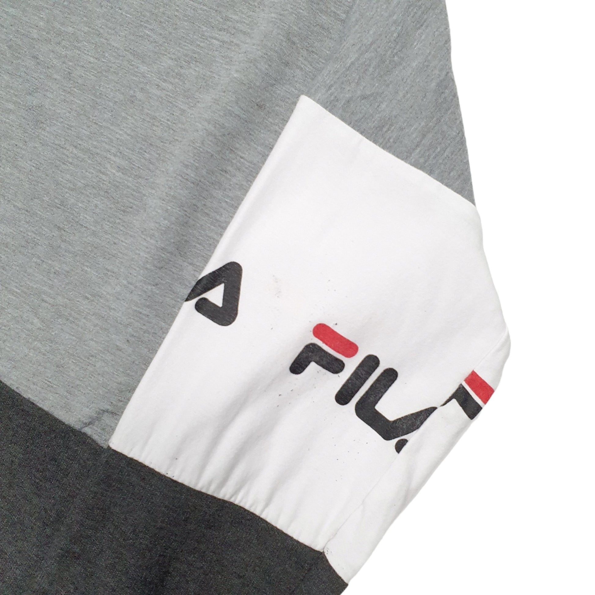 Womens Grey Fila  Quarter Zip Jumper