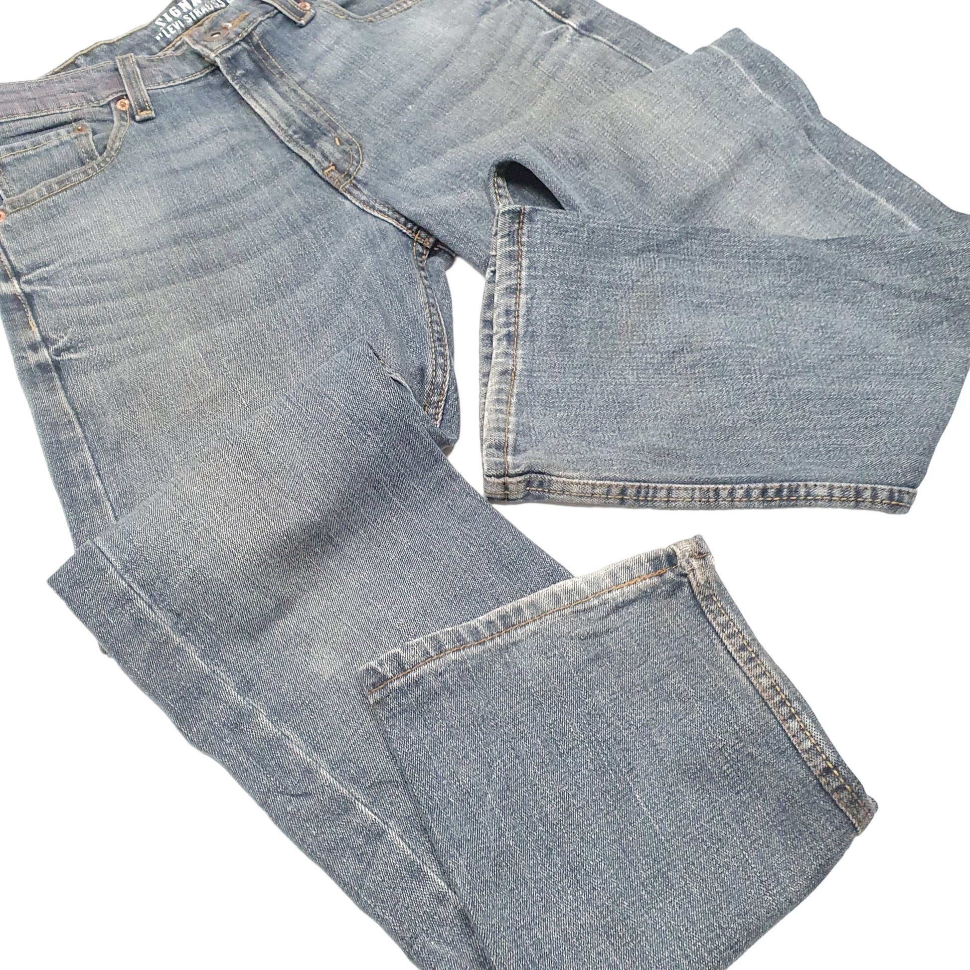 Mens Blue Levis Straight Signature JeansW30 L32