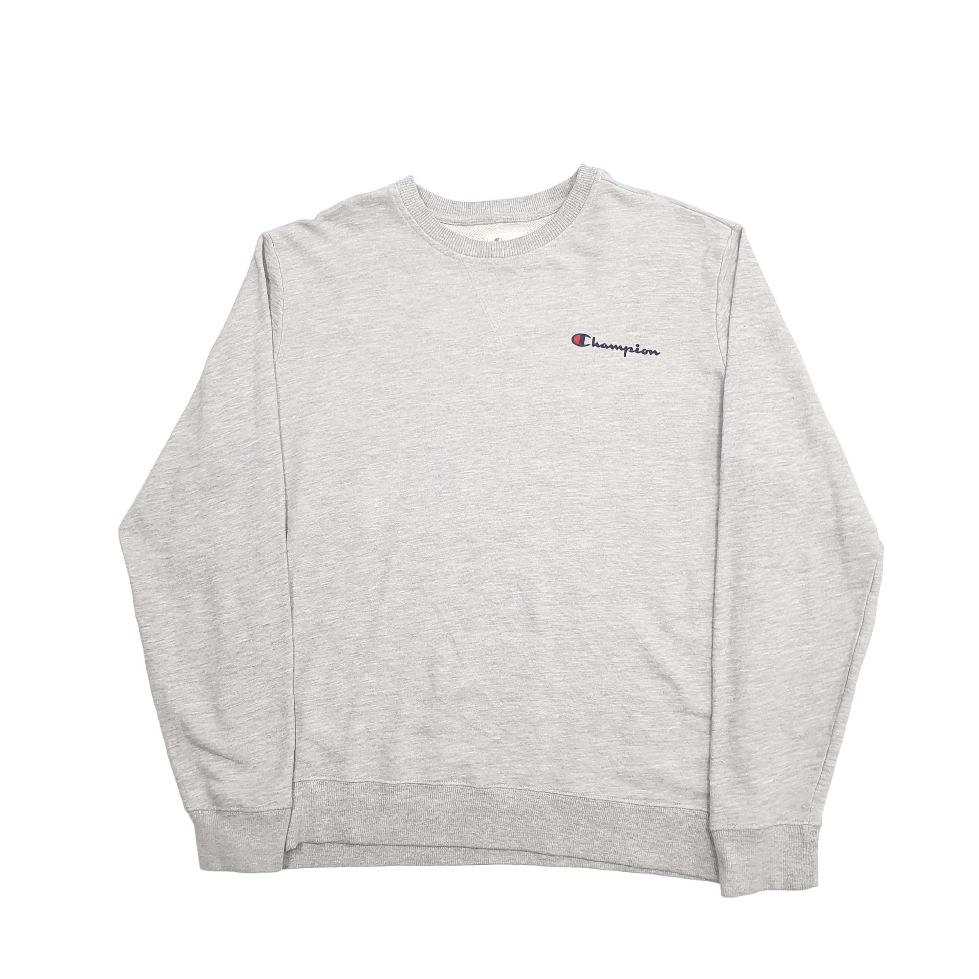 Mens Grey Champion  Crewneck Jumper