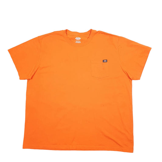 Mens Orange Dickies  Short Sleeve T Shirt