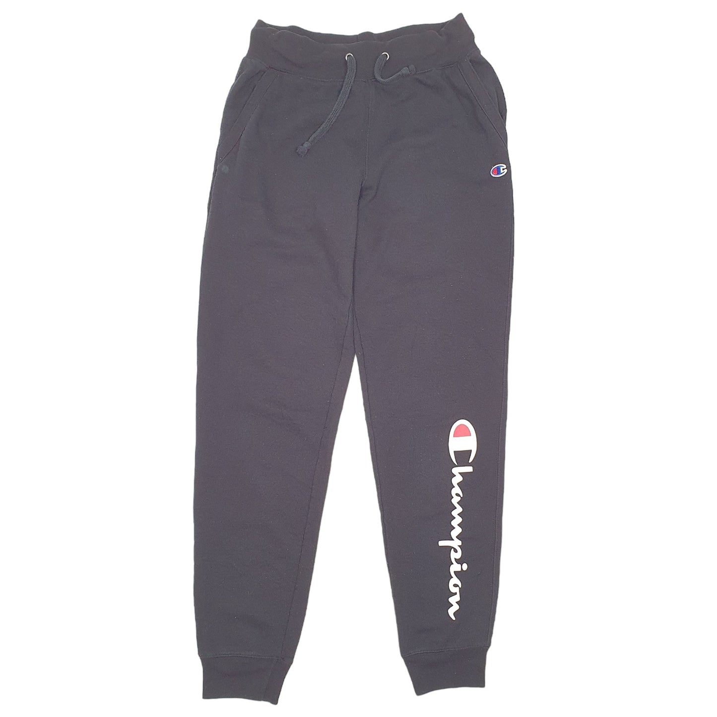 Mens Black Champion  Jogger Trousers