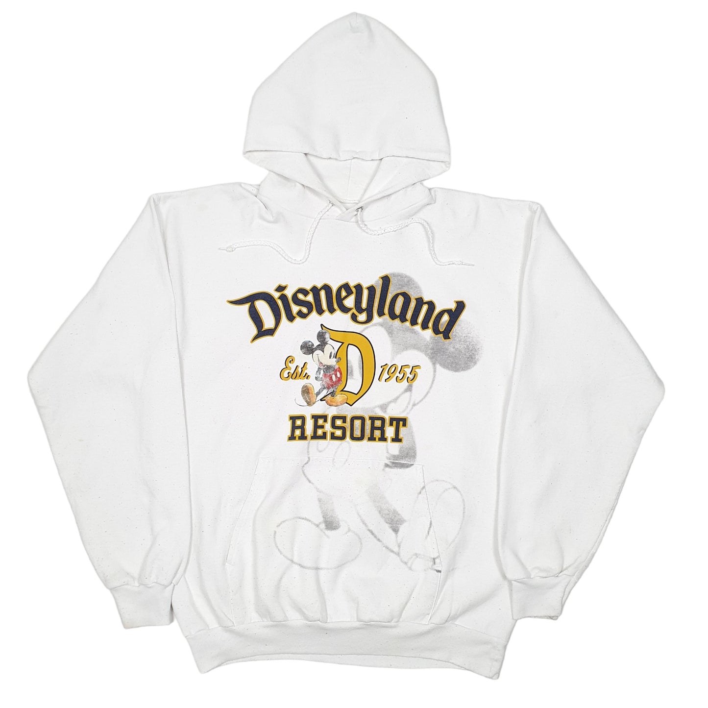 Mens White Disney Disneyland Mickey Mouse Hoodie Jumper