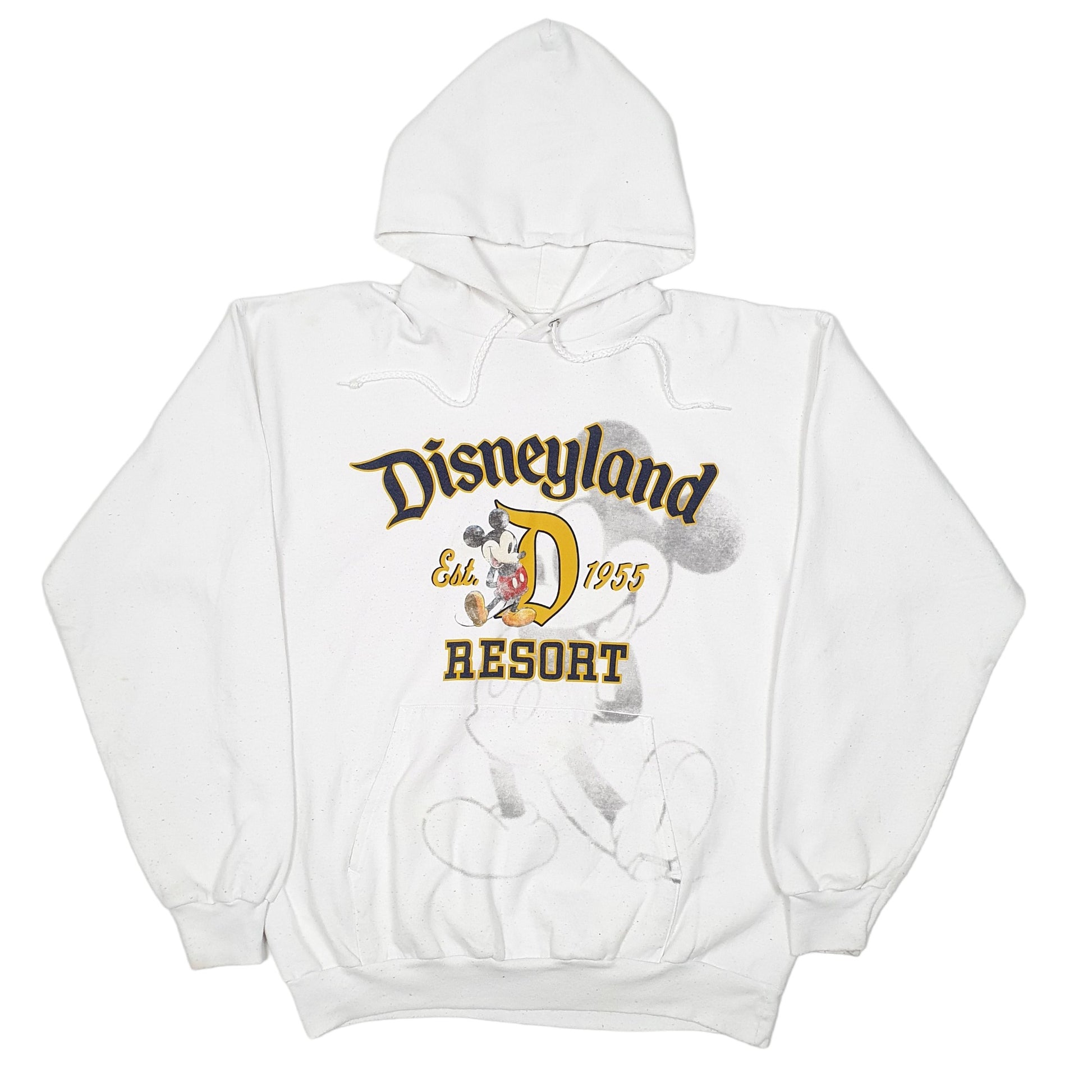 Mens White Disney Disneyland Mickey Mouse Hoodie Jumper